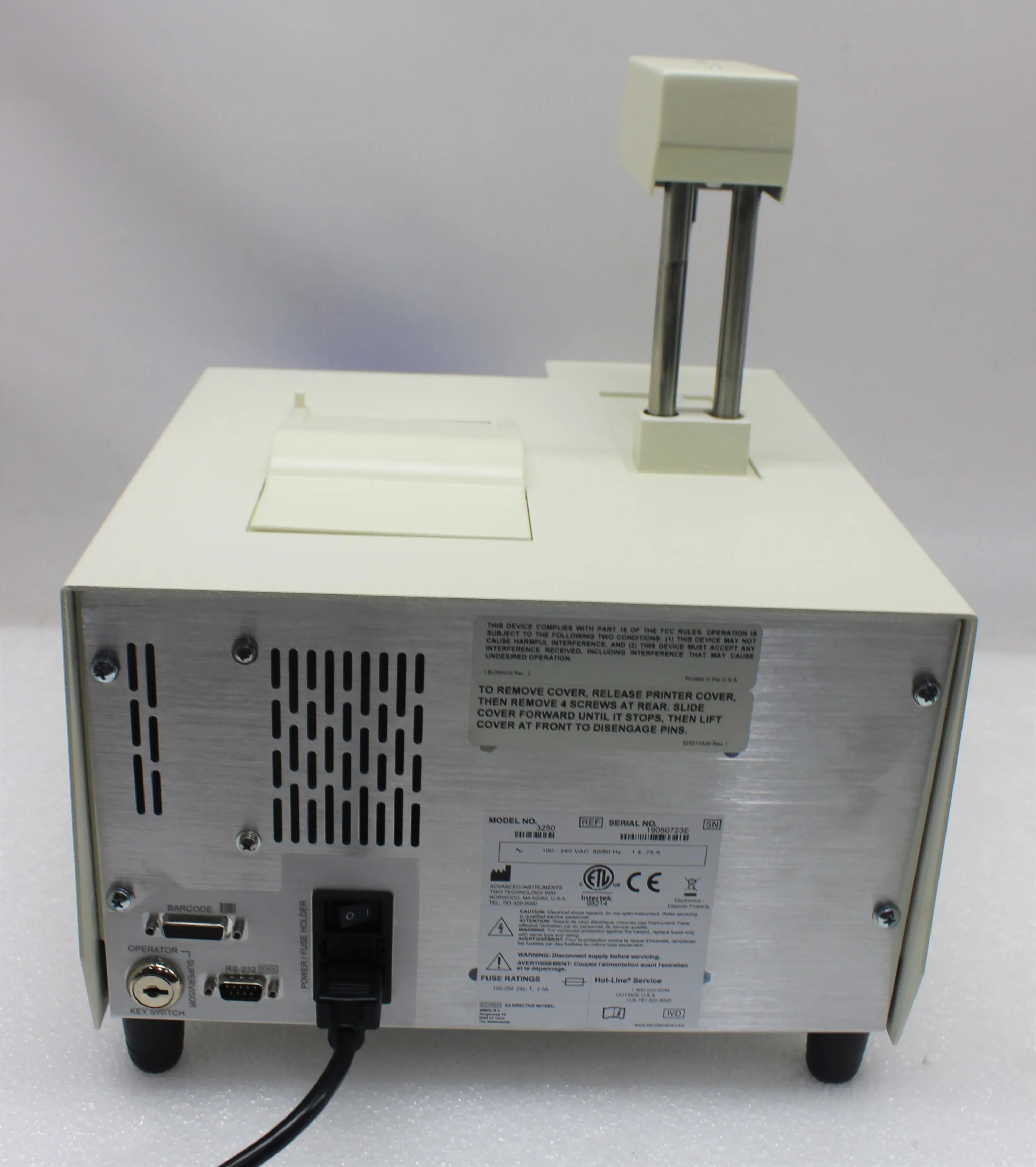 Advanced Instruments Model 3250 Single-Sample Osmometer