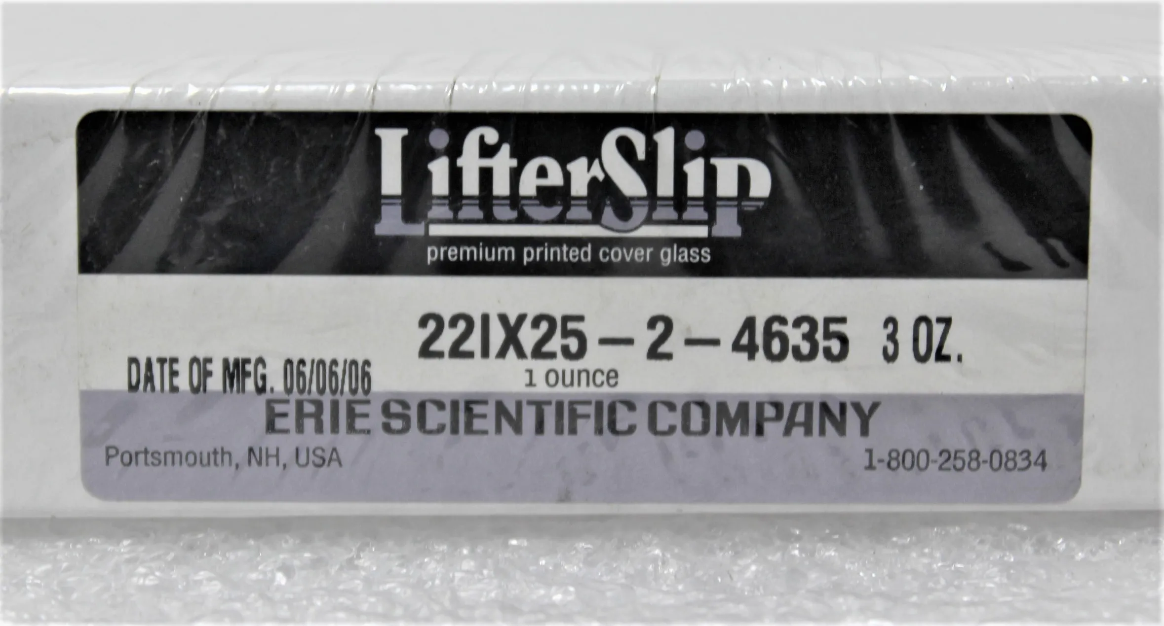 Erie Scientific LifterSlip Premium Printed Cover Glass 22IX25-2-4635