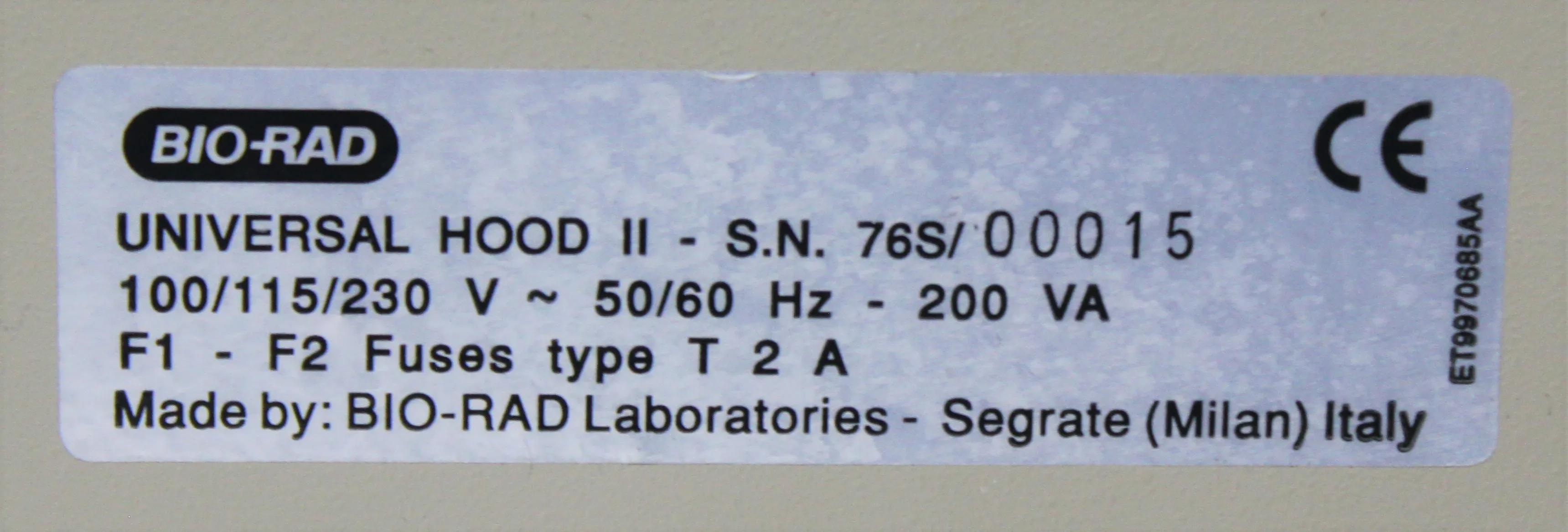 Biorad Gel Doc EQ System w/ Universal Hood II