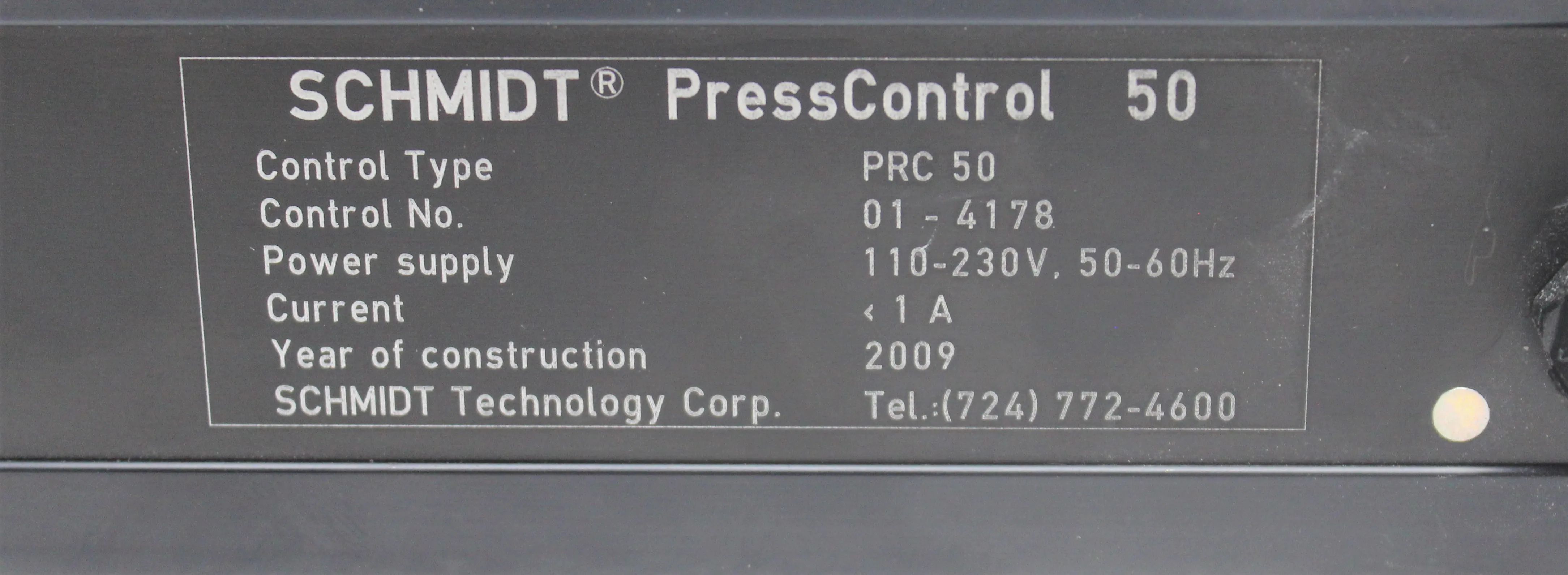 SCHMIDT PressControl 50 Optoelectronic Press Control PRC 50