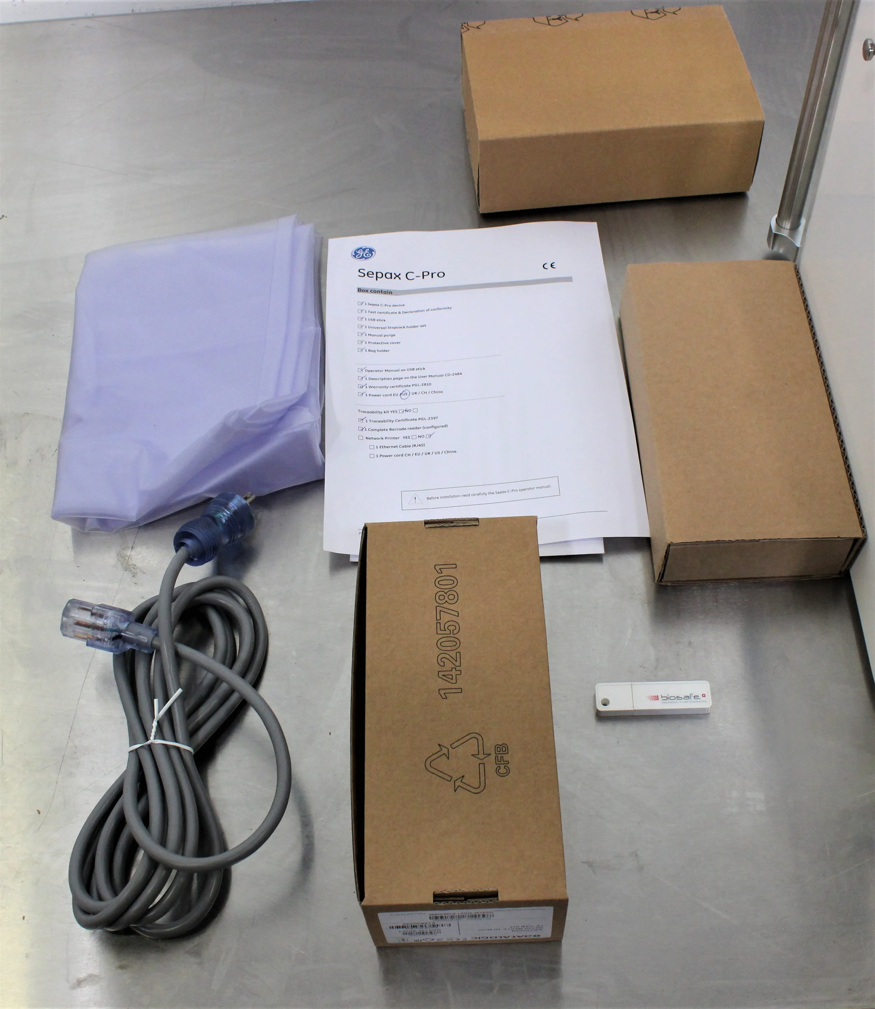 GE Healthcare Sepax C-Pro Perfusion System with Protocol Software and Kits