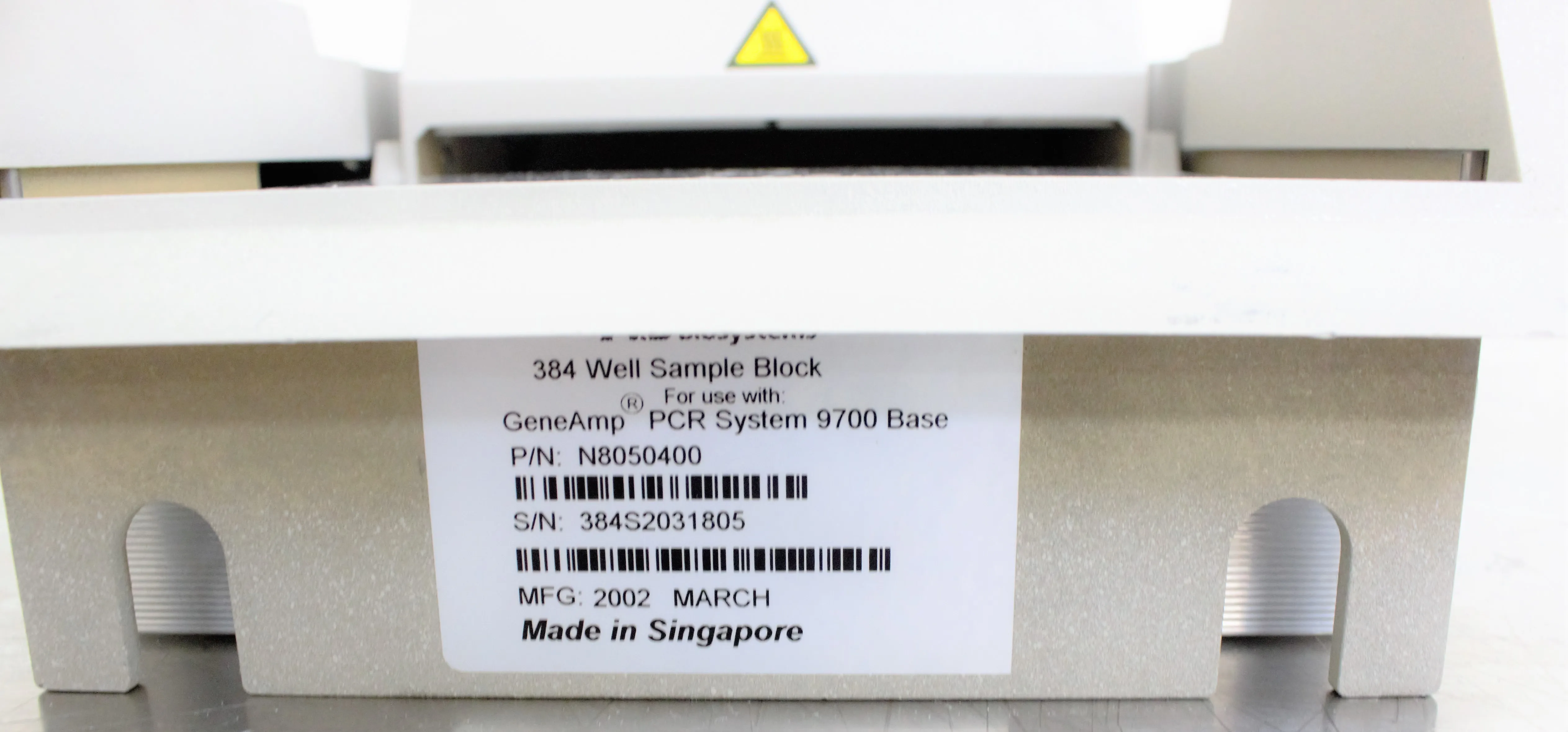 Applied Biosystems GeneAmp PCR System 9700 with Dual 384-Well Sample Block Module