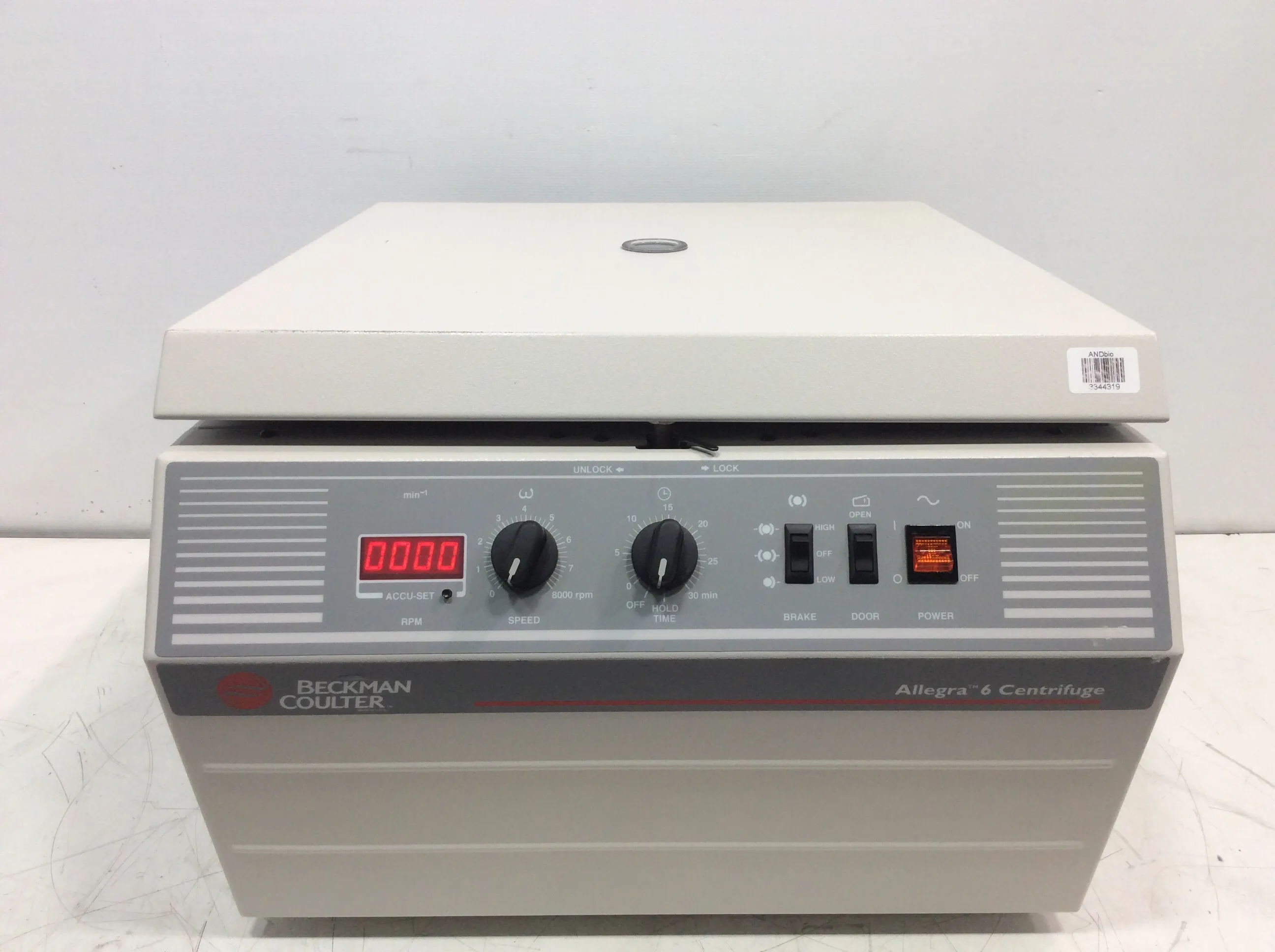 Beckman Coulter Allegra 6 Centrifuge with Swing Bucket Rotor