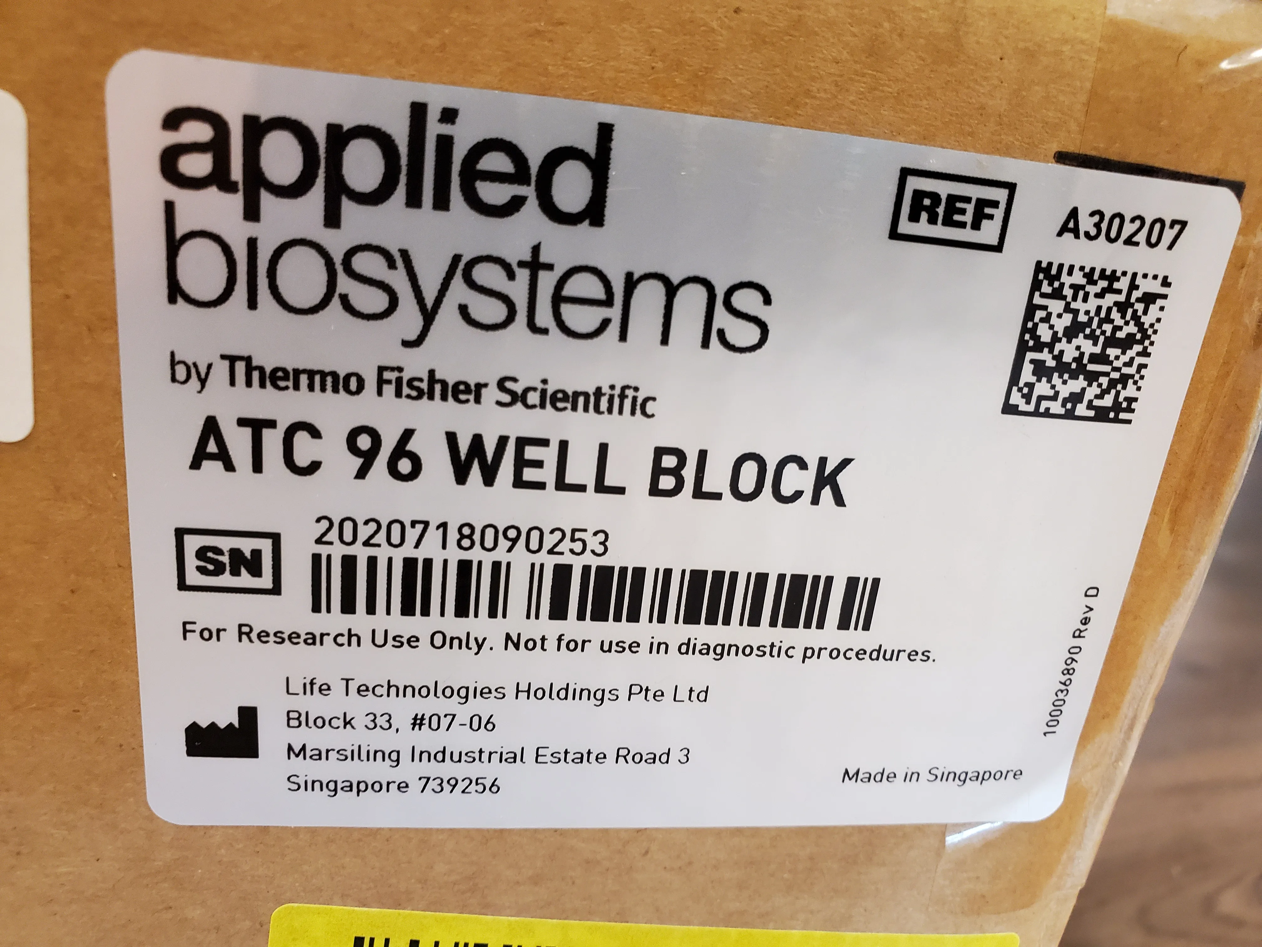 Applied Biosystems ATC Control Box A30208 & ATC 96-Well Block A30207 PCR Thermal Cycler