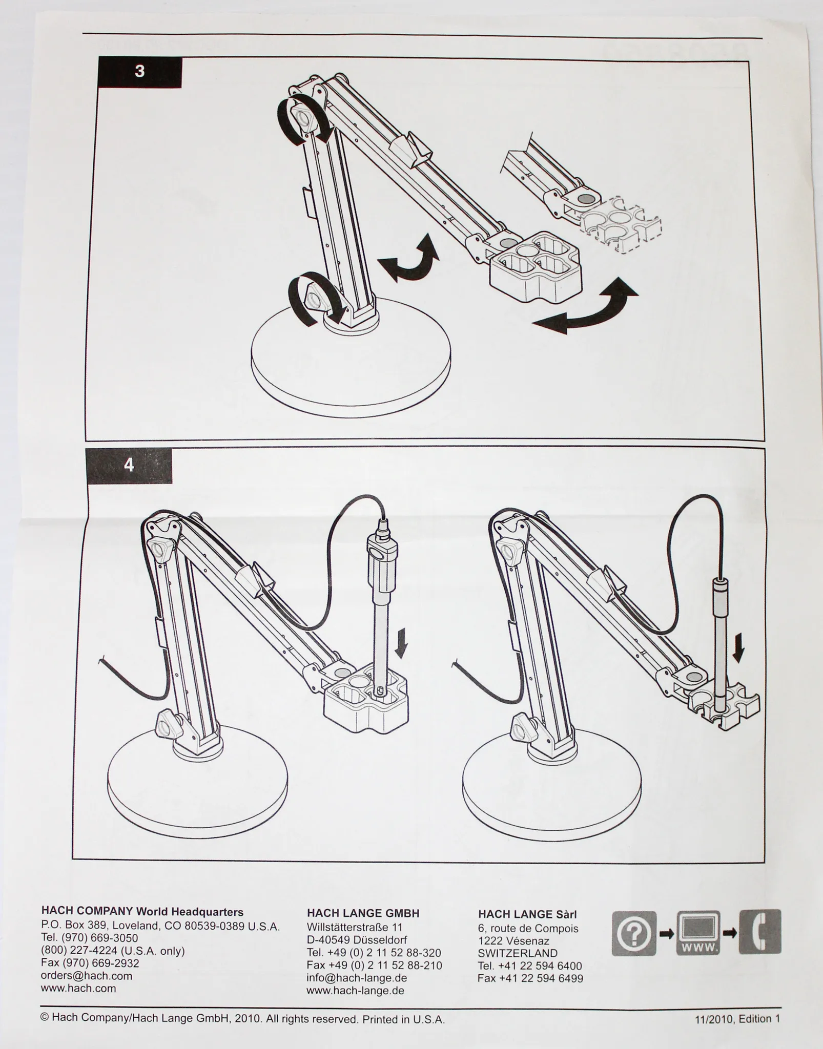 HACH 8508850 Universal Probe Stand for Standard IntelliCAL Probes