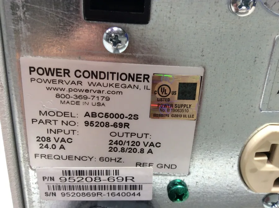 Ametek Powervar ABC5000-2S Single Phase Power Conditioner