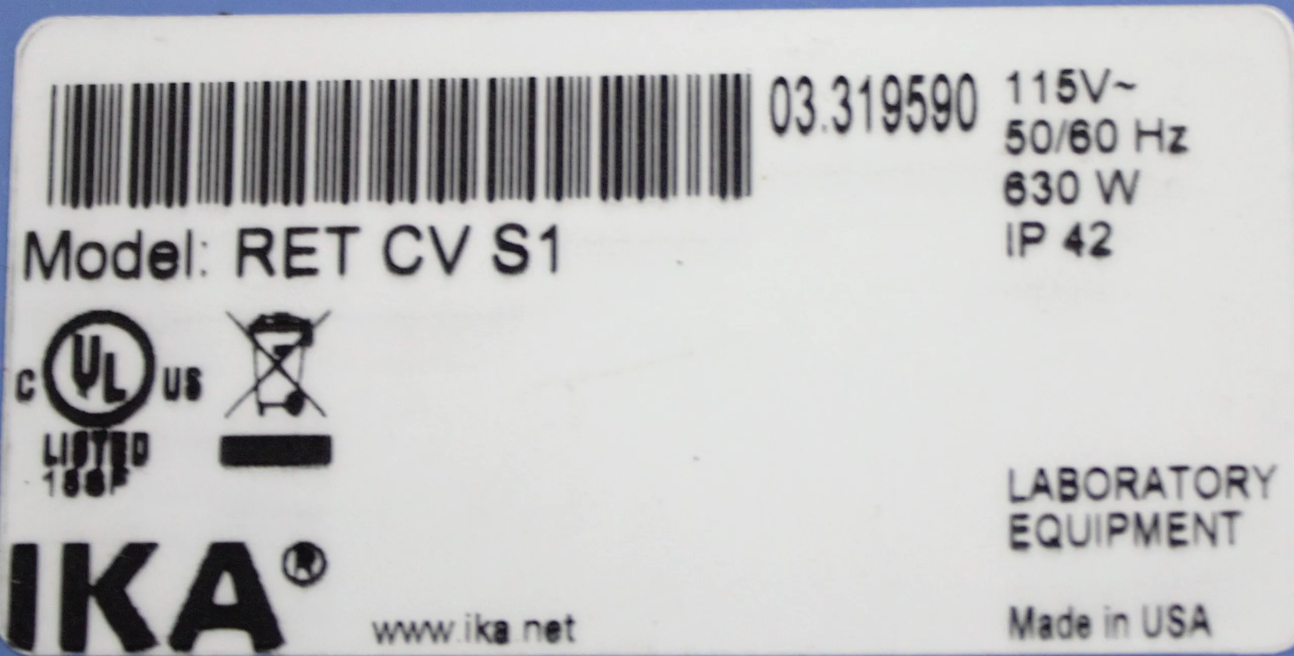 IKA RET CV C S1 Heated Stir Plate