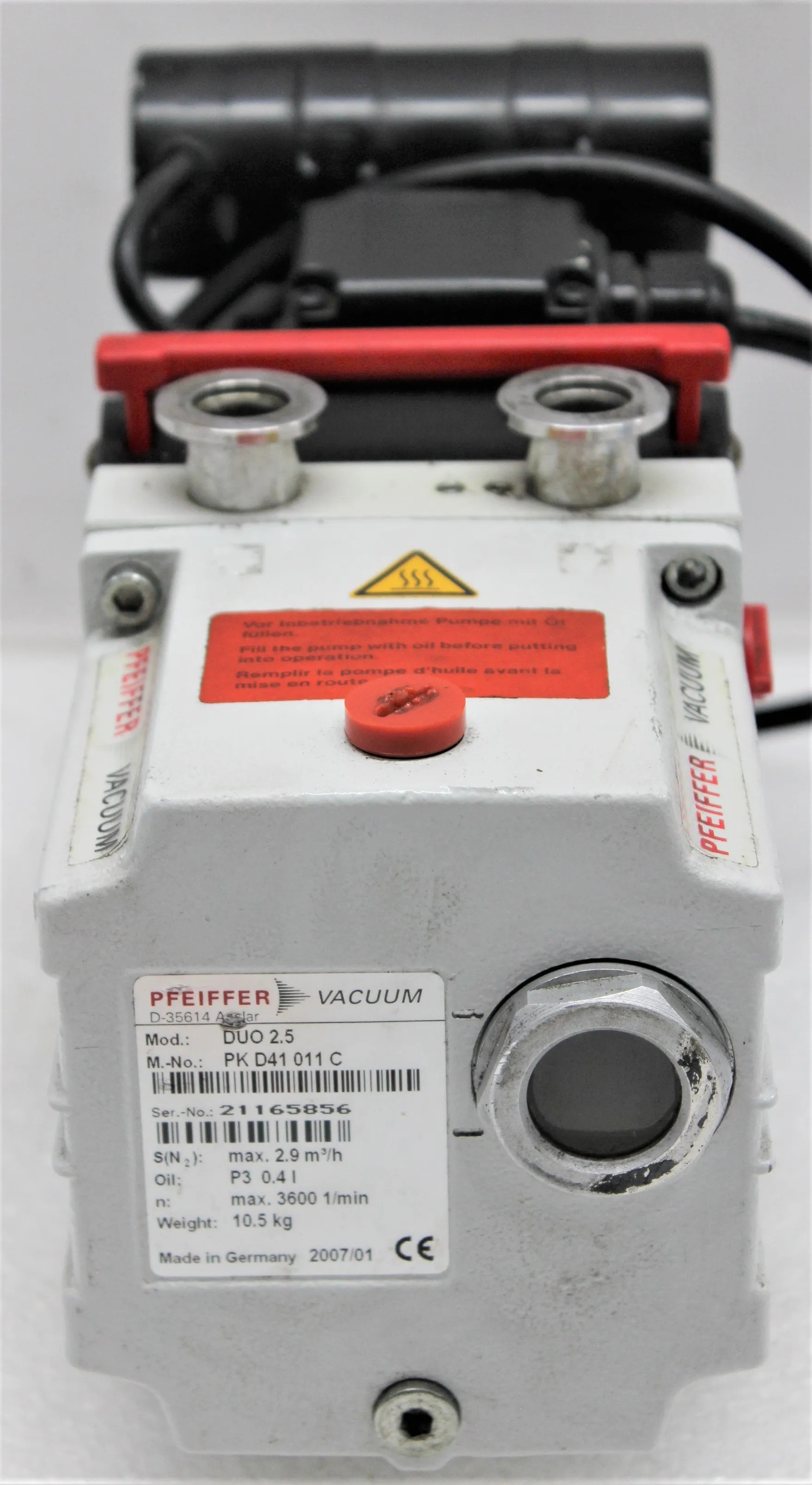 Pfeiffer DUO 2.5 Rotary Vane Vacuum Pump