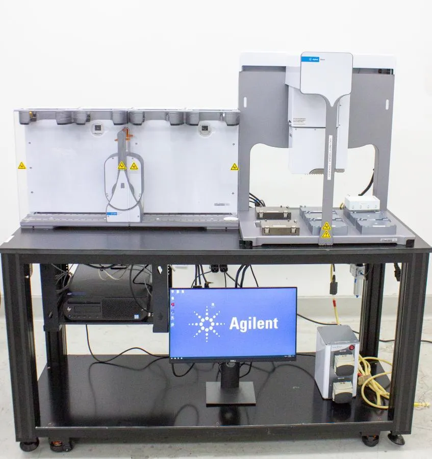 Agilent Bravo BenchCel Workstation on Custom Table w/ Castors