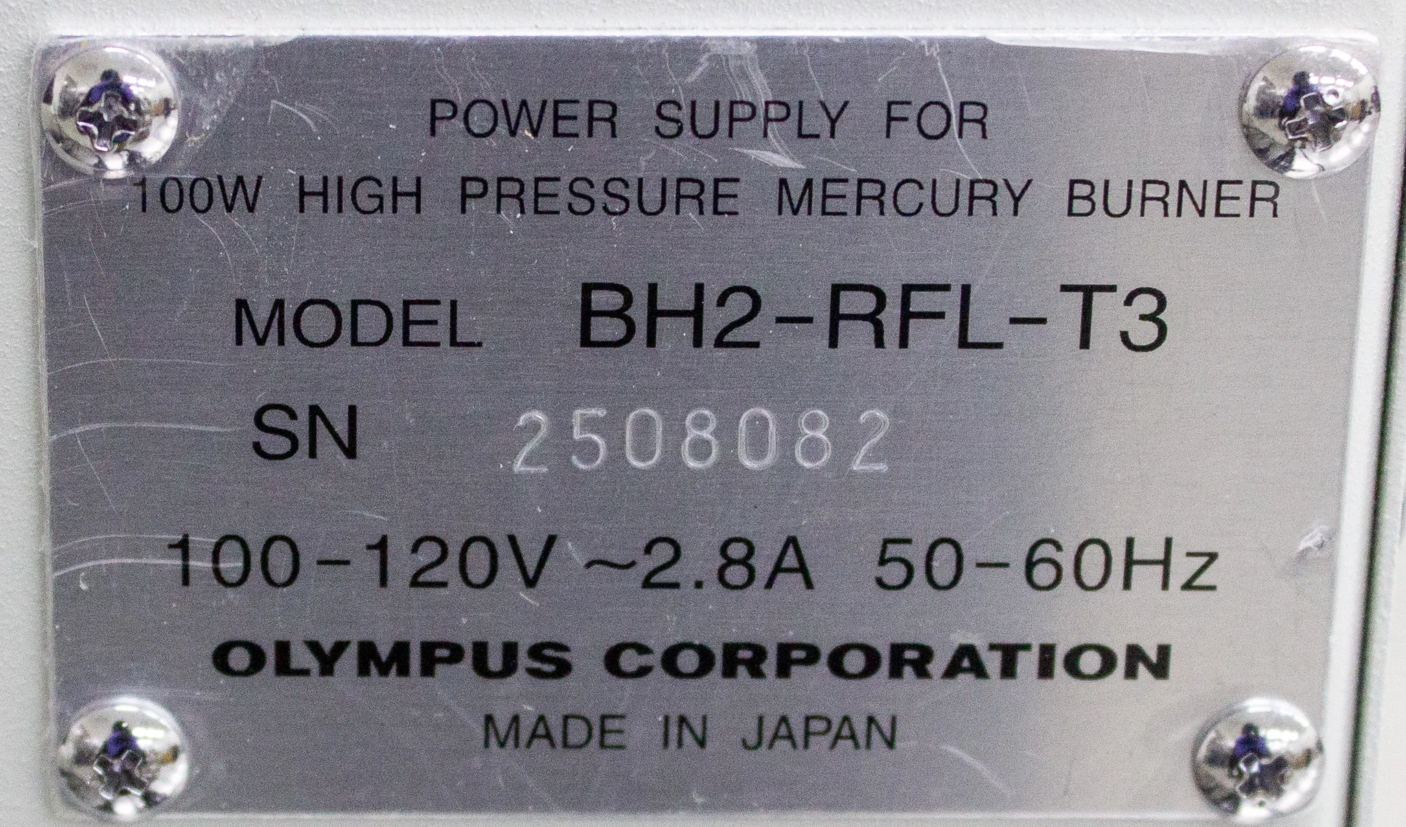 Olympus IX51 Inverted Fluorescence Microscope IX2-ILL100 with TH4-100 External Power Supply and BH2-RFL-T3 Power Supply for Mercury Burner