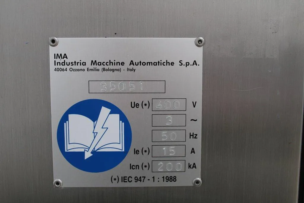 IMA Zanasi 6F Automatic Capsule Filler