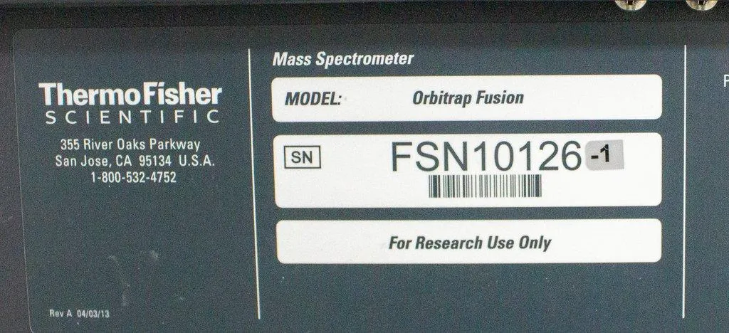 Thermo Scientific Orbitrap Fusion Tribrid Mass Spectrometer FSN10126-1