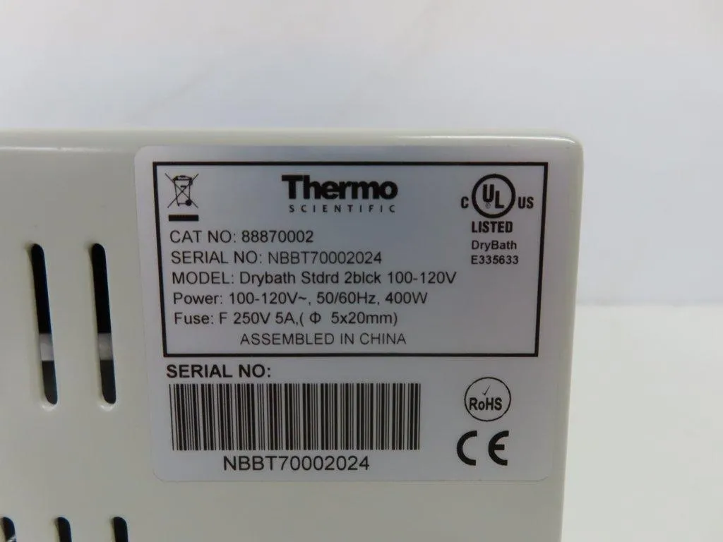 Thermo Fisher Drybath standard 2 block