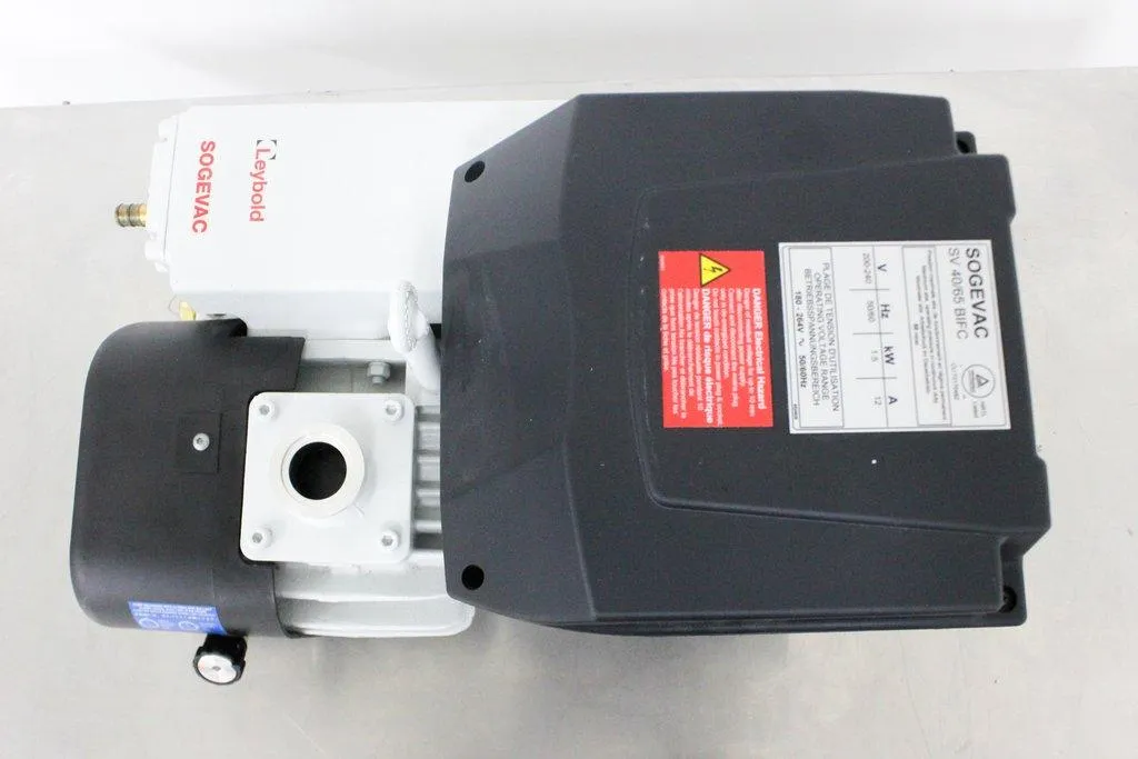 Leybold SogeVac Single-stage, oil-sealed Rotary Vane Vacuum Pump SV65BIFC