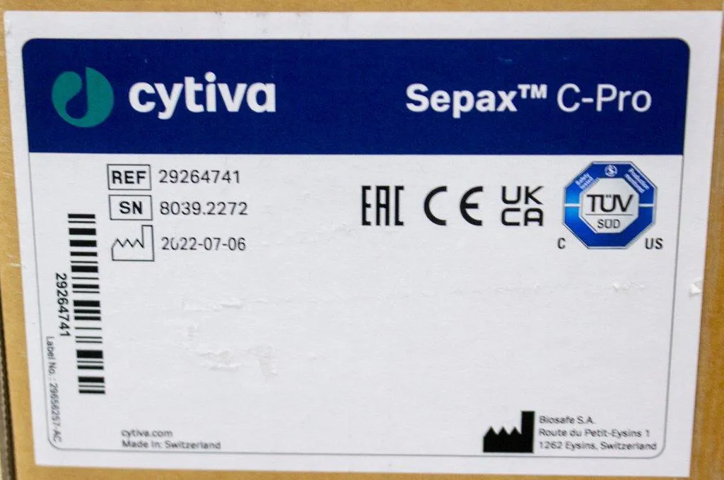 Cytiva Sepax C-Pro Cell Processing Instrument with Protocol Software