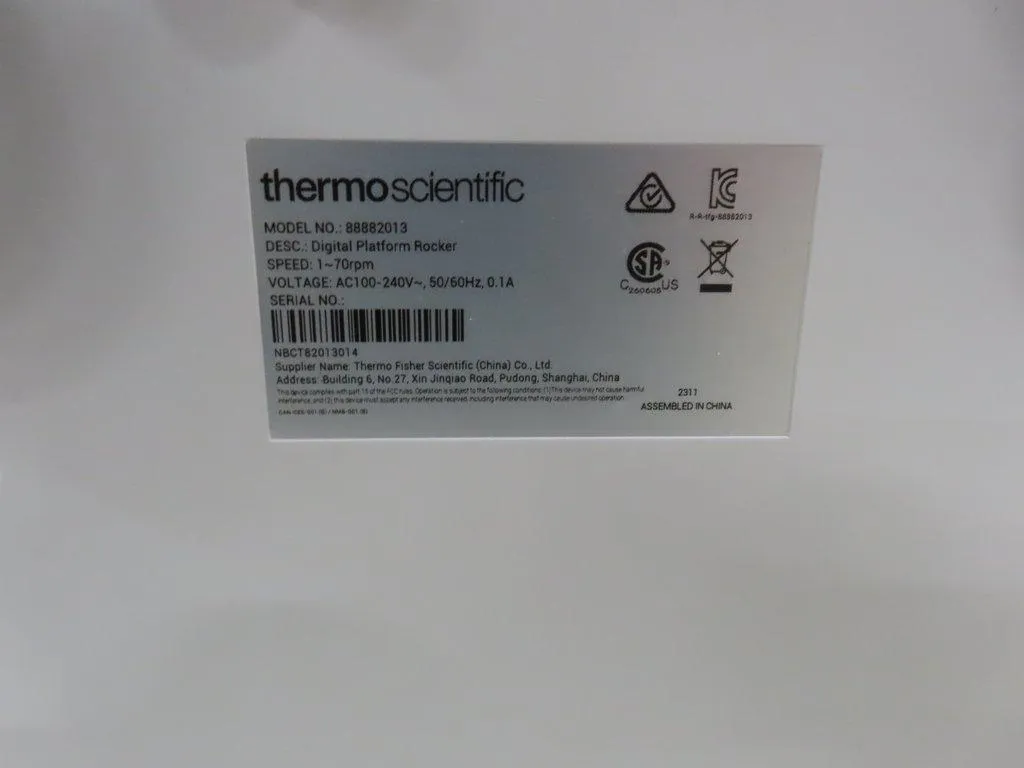 Thermo Scientific 88882013 Digital Platform Rocker