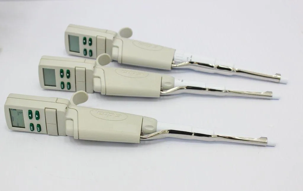 Rainin E3 Rapid Charge Stand & qty-3 EDP3-Plus Digital Pipettes - Used Laboratory Equipment