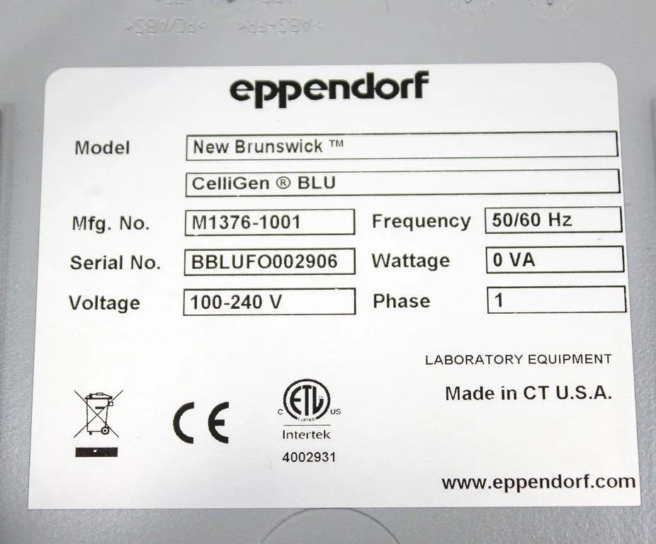 Eppendorf New Brunswick OP-76 Laboratory Equipment