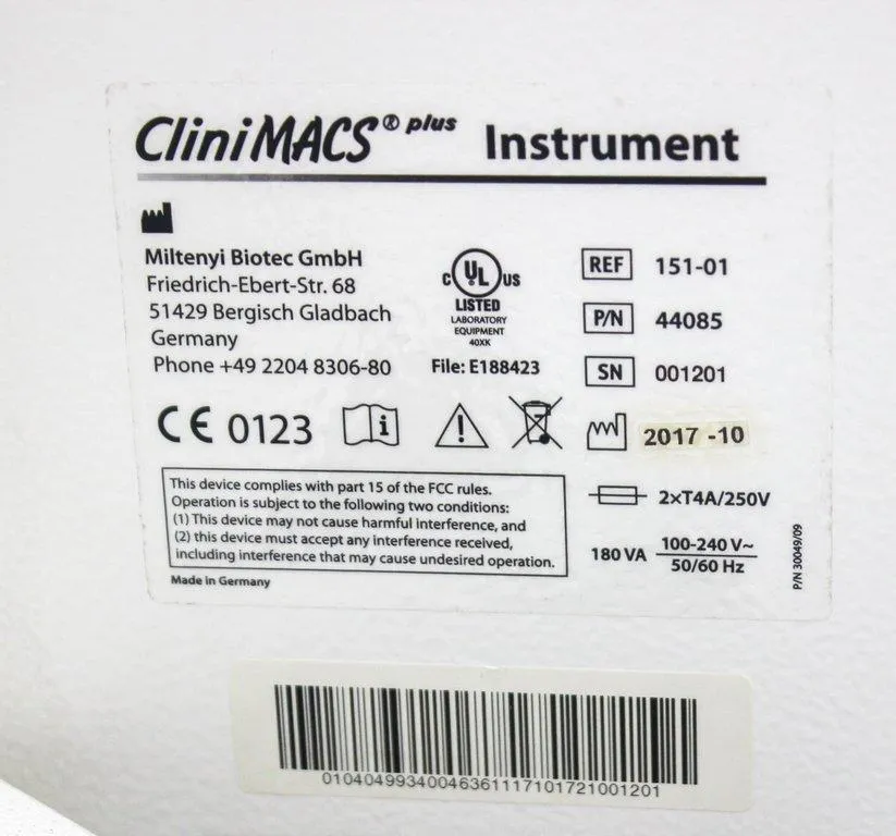 Miltenyi Biotec CliniMACS Instrument 44085