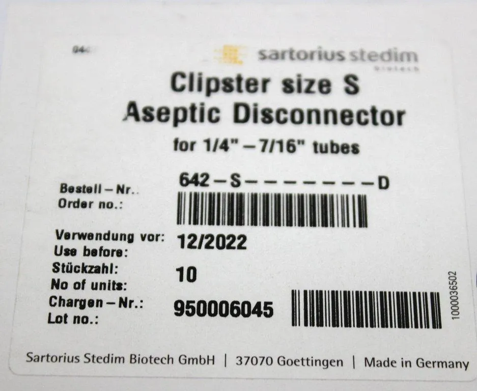 Sartorius Stedim Clipster size S Laboratory Equipment Set