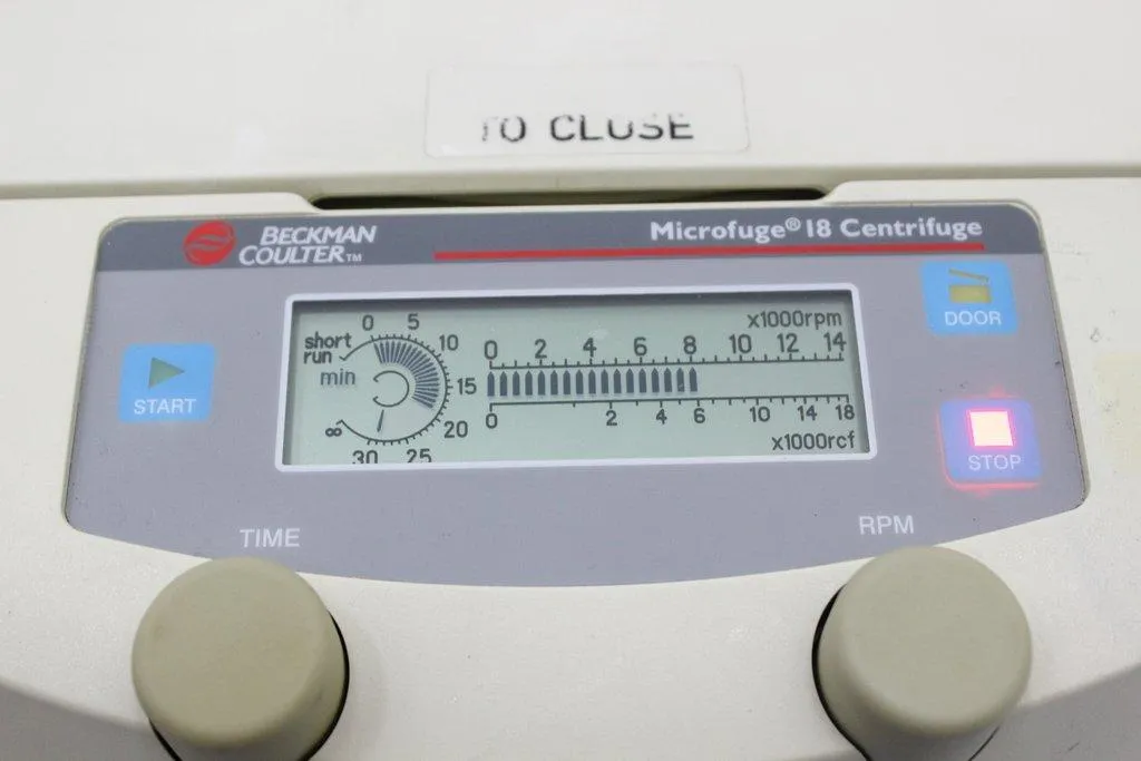 Beckman Coulter Microfuge 18 Centrifuge