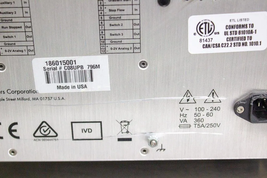 Waters Acquity Binary Solvent Manager 186015001 HPLC System