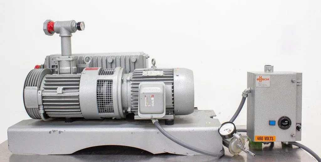 Busch RC-0250 Vane Vacuum Pump RC 0250-C406-1001 with Power Enclosure 0TMS-1-RC0250