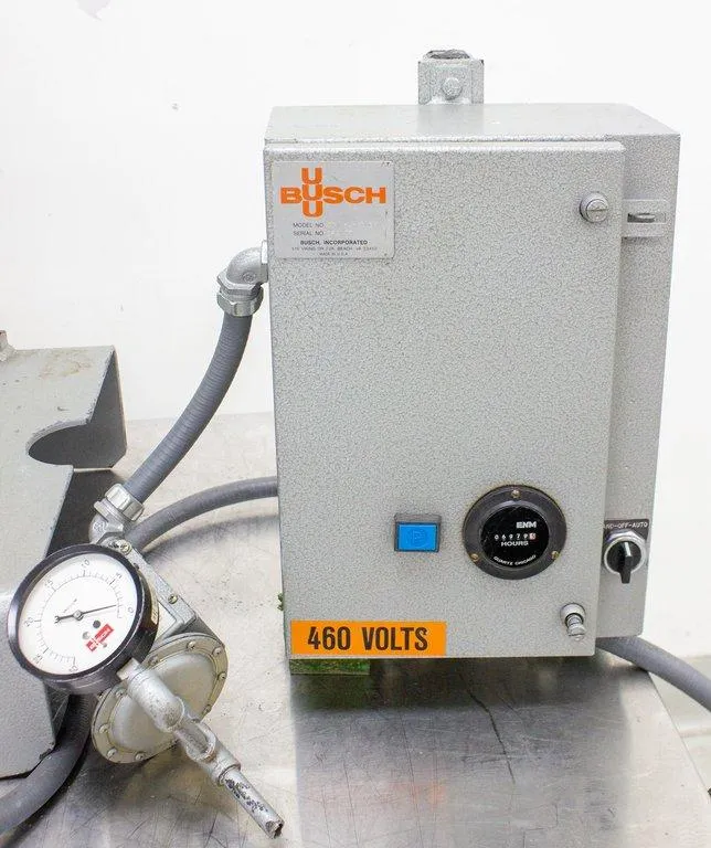 Busch RC-0250 Vane Vacuum Pump RC 0250-C406-1001 with Power Enclosure 0TMS-1-RC0250