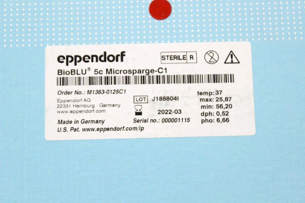 Eppendorf BioBLU Bioreactor 5c Microsparge-C1 M1363-0125C1