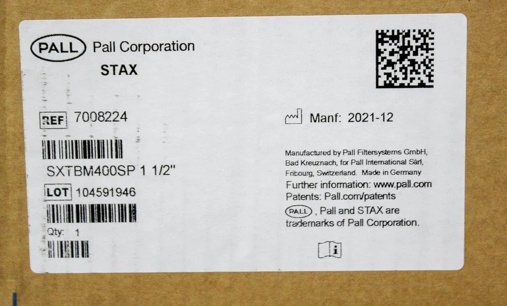 Pall STAX Disposable Depth Filter Systems