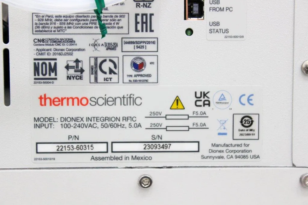 Thermo Scientific Dionex Integrion RFIC Chemistry Analyzer