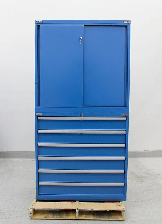 Lista Blue Steel Tool Drawer Cabinet