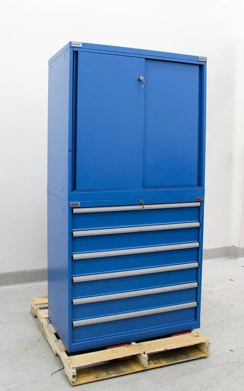 Lista Blue Steel Tool Drawer Cabinet