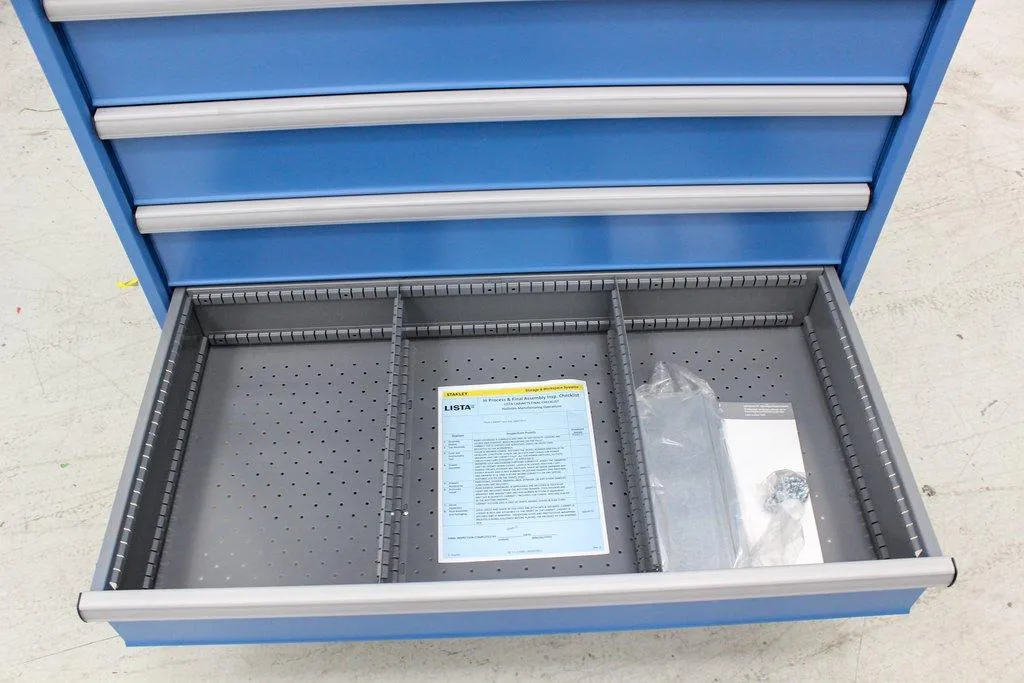 Lista Blue Steel Tool Drawer Cabinet