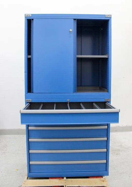 Lista Blue Steel Tool Drawer Cabinet