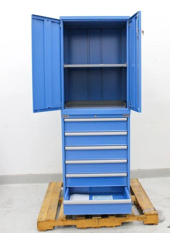 Lista Blue Steel Tool Drawer Cabinet