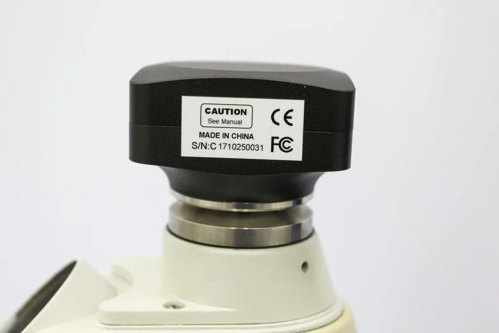 Nikon Eclipse TS100 Microscope with Broken Bottom Eyepiece and Light Bulb Replacement Needed