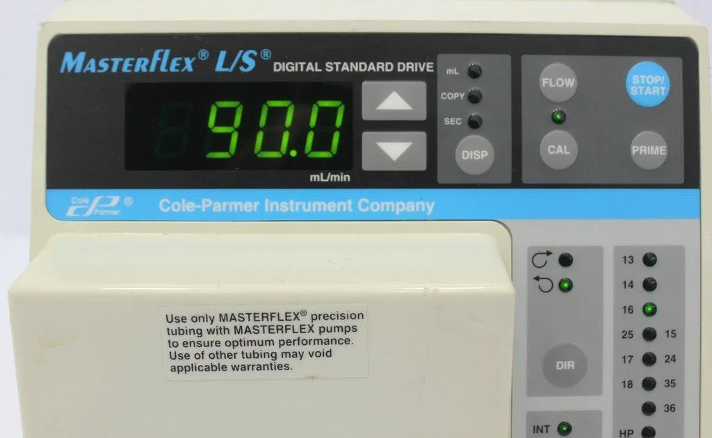 Cole Parmer 7523-50 Masterflex L/S Digital Standard Drive and Easy-Load Peristaltic Pump