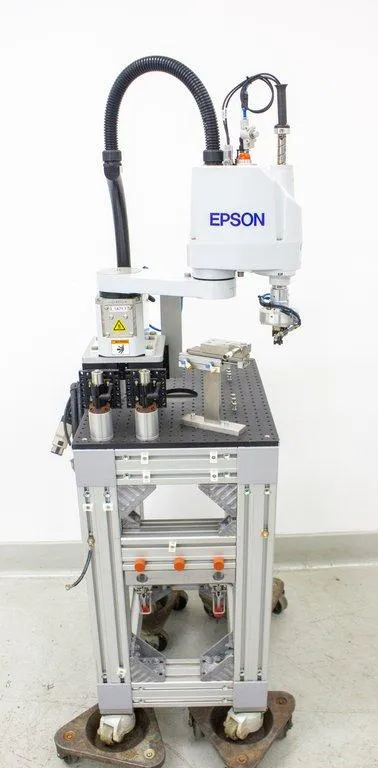 Epson G3-351S Scara Robot on Custom Cart - Used Lab Equipment