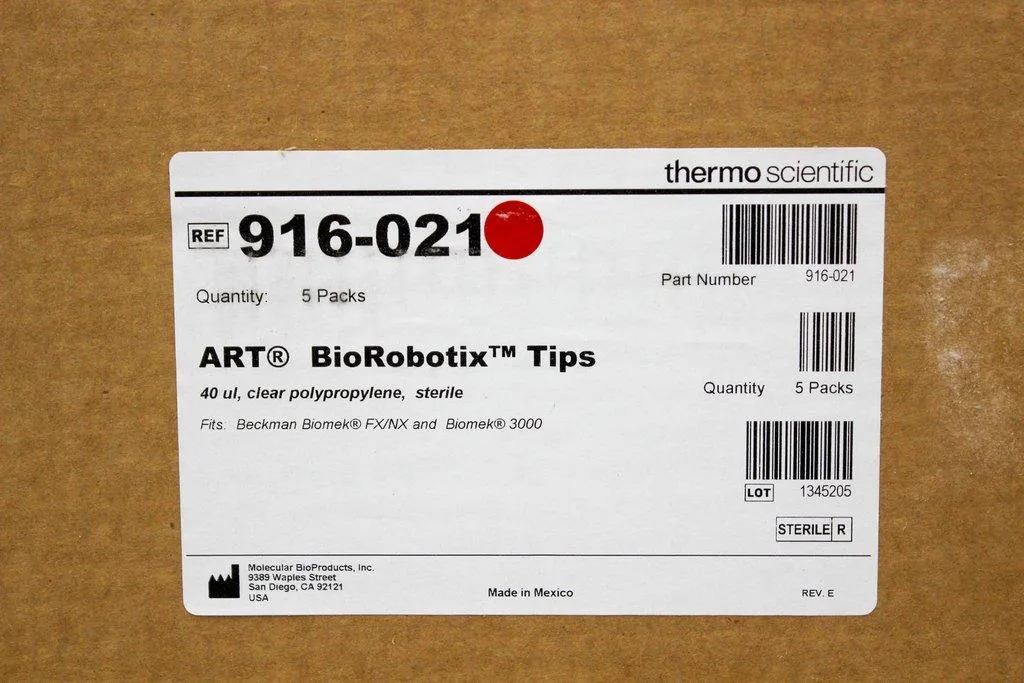 Thermo Scientific 916-021 ART Biorobotix Tips 40ul, 96 tips tray - New, Unused Lab Equipment