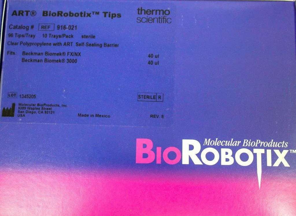 Thermo Scientific 916-021 ART Biorobotix Tips 40ul, 96 tips tray - New, Unused Lab Equipment