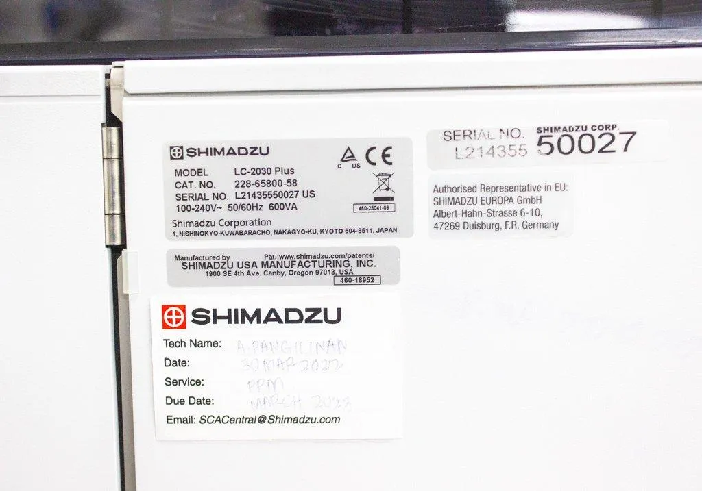 Shimadzu Prominence-i, LC-2030 Plus Liquid Chromatograph