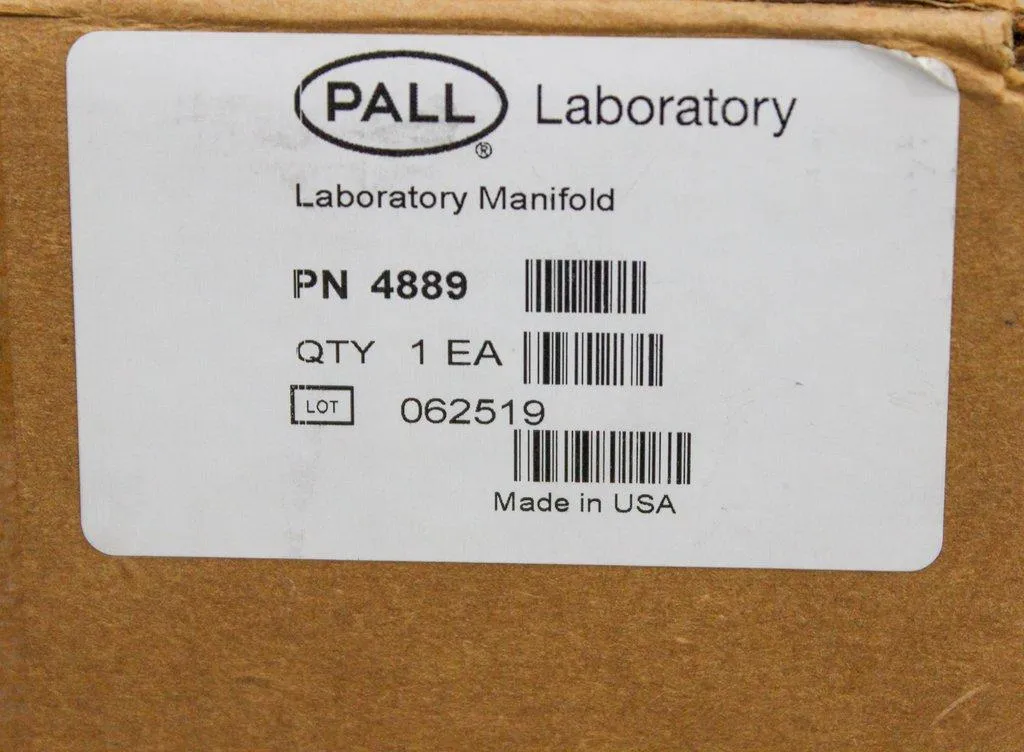 Pall 4889 Laboratory Manifold 3-place with Accessories, New in Case