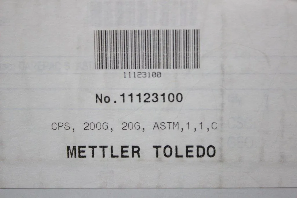 Mettler-Toledo 11123100 CPS, CarePac 20G/200G Calibrated Small Kit