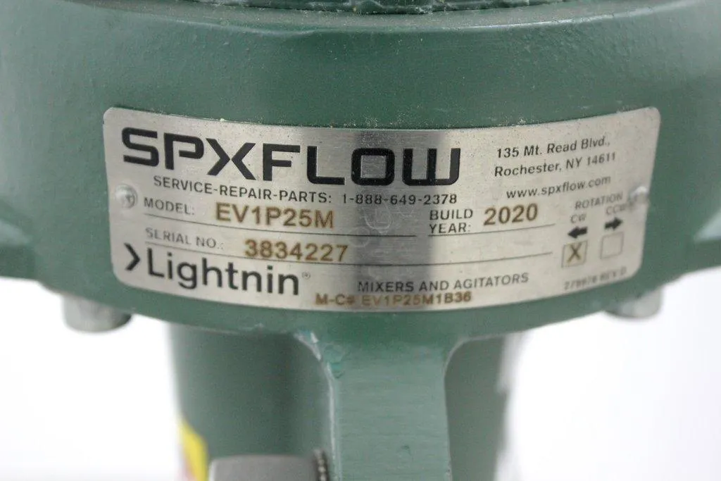 SPXFLOW EV1P25M Lightnin Mixer/Agitator with T150 Stainless Steel mixing Kettle 150G