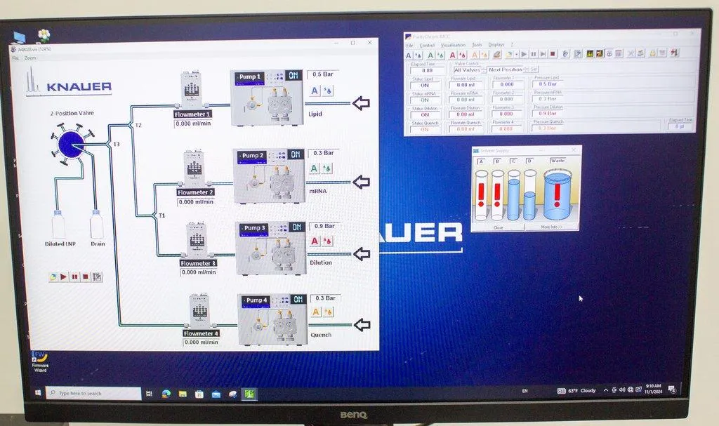 KNAUER IJM SingleCore NanoProducer High Flow Impingement Jets Mixing Technology