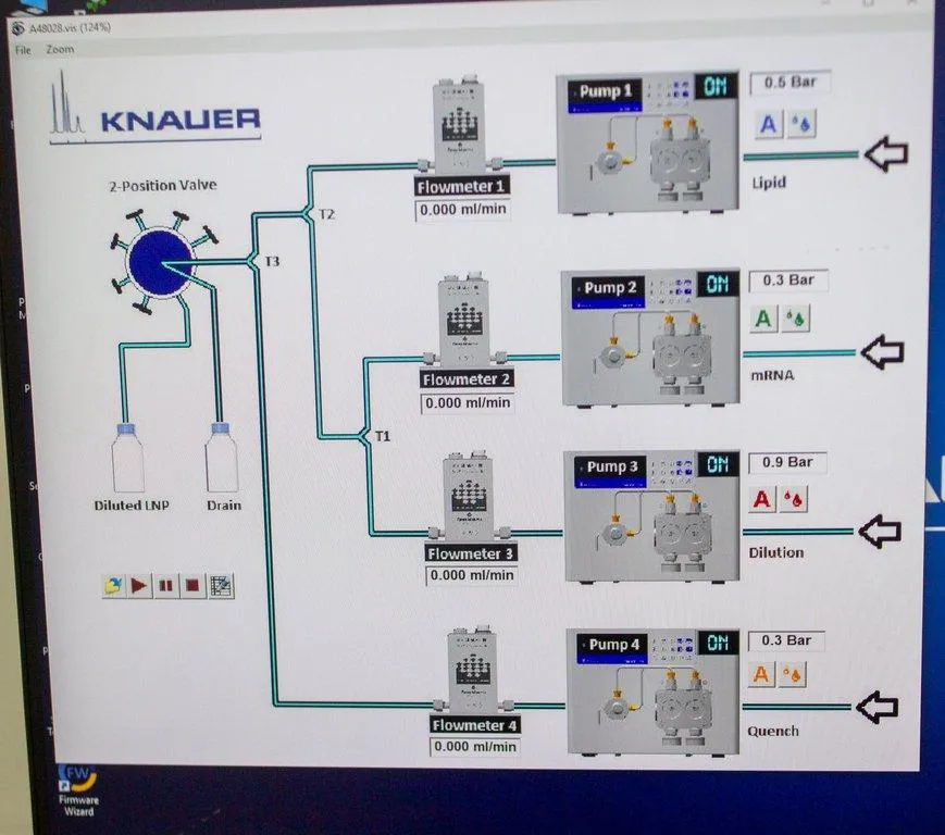 KNAUER IJM SingleCore NanoProducer High Flow Impingement Jets Mixing Technology