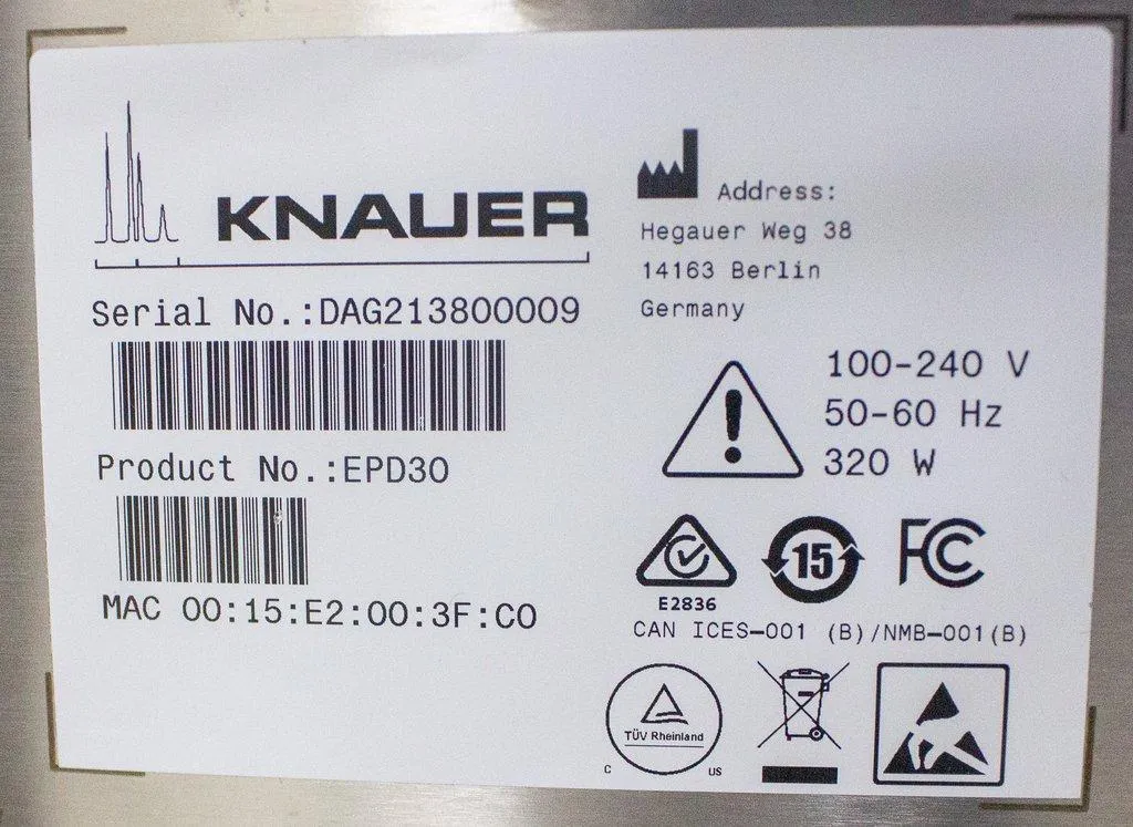 KNAUER IJM SingleCore NanoProducer High Flow Impingement Jets Mixing Technology