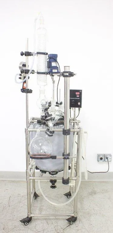 20L Jacketed Glass Reaction Vessel with Stirrer