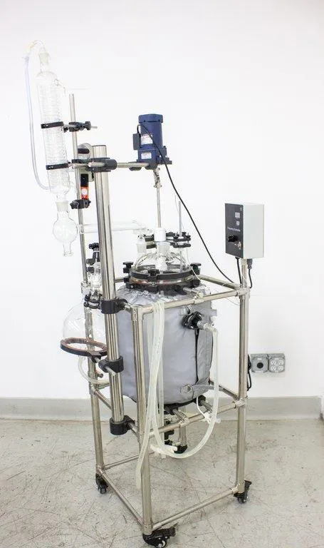 20L Jacketed Glass Reaction Vessel with Stirrer